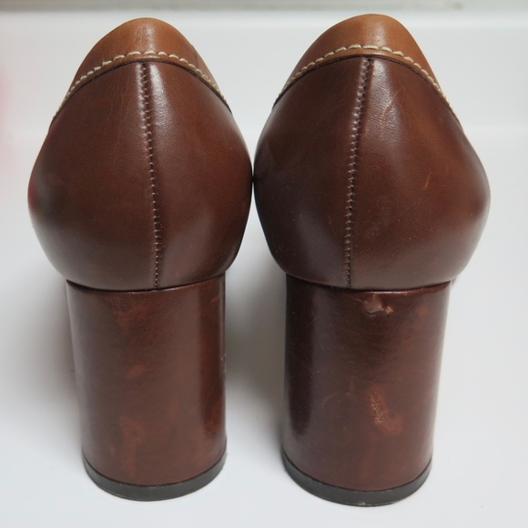 Cole Haan Marion Amber Moccasin Loafer Pumps, Two-tone Leather - Picture 5 of 10